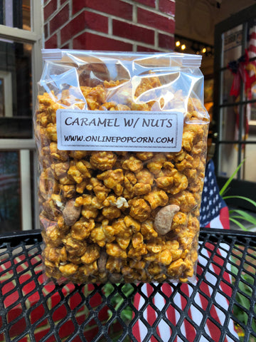 Carmel Corn with Candied Nuts